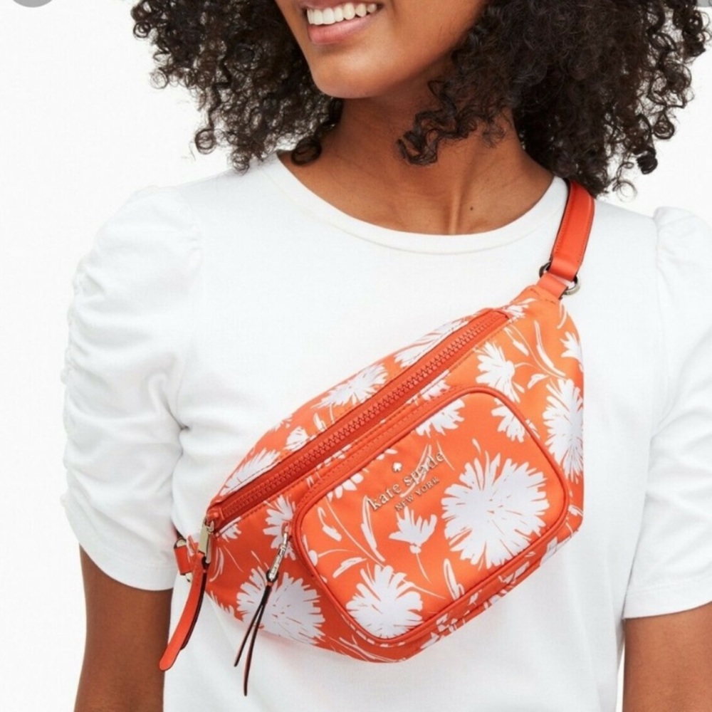 Kate Spade ORANGE Jae Blossom belt bag
